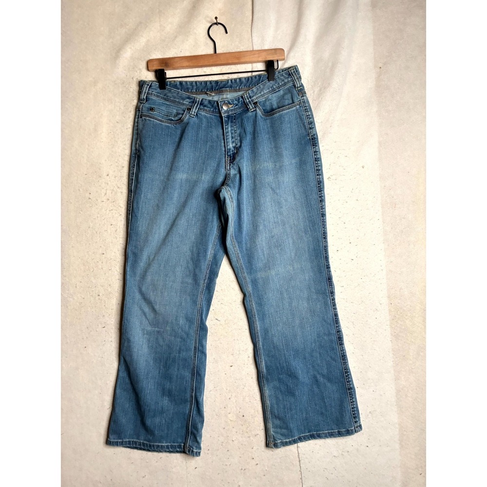Carhartt Bootcut Jeans Women 12 Blue Denim Original Fit Triple Stitch Streetwear